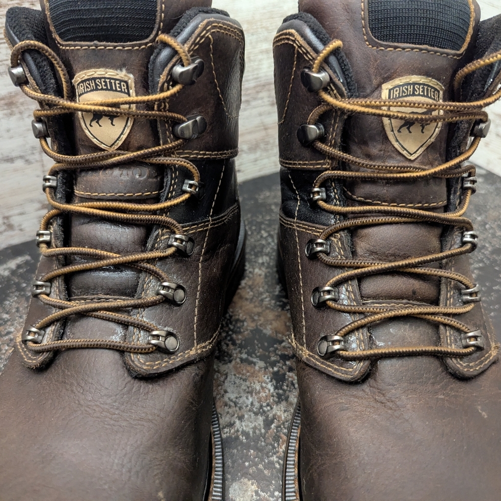 Mens Irish Setter Farmington Work Boots Sz 11.5 D Used 83638 King Toe Comp Toe - Picture 6 of 10